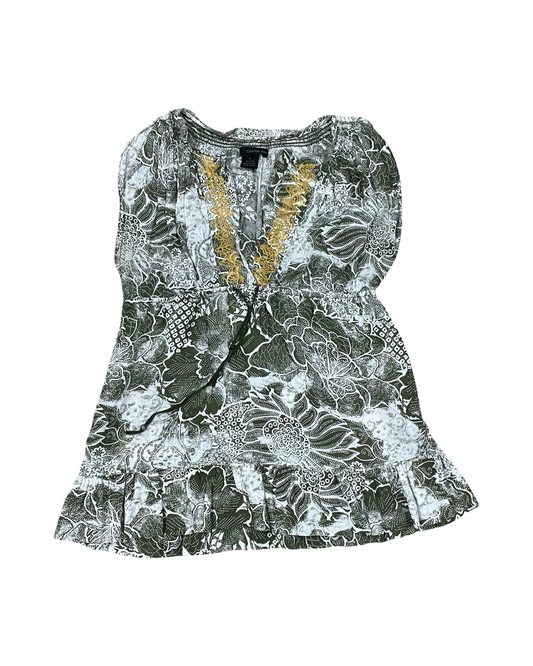Top Sleeveless By Calvin Klein In Green, Size:M