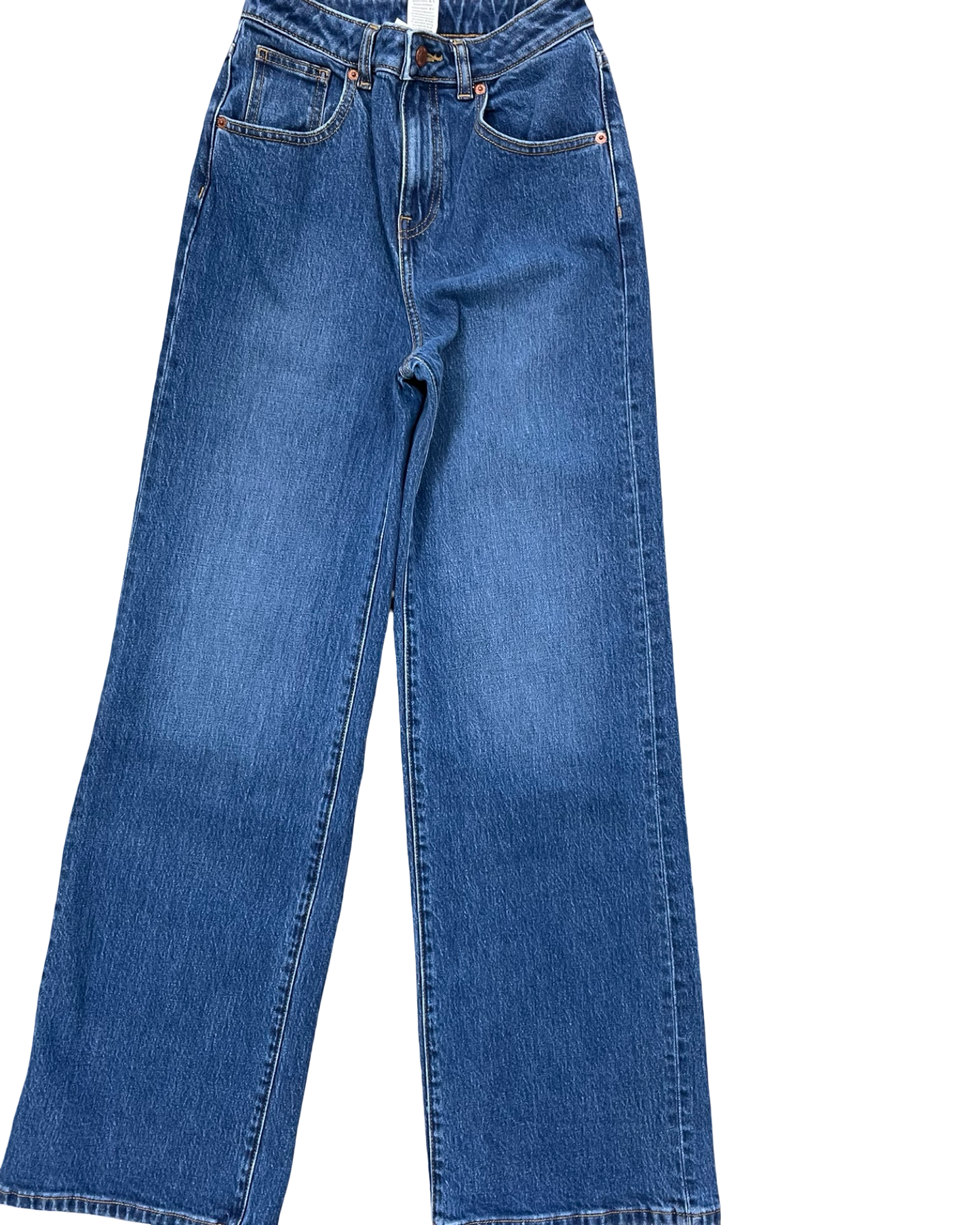 Jeans Wide Leg By Pink In Blue Denim, Size:0