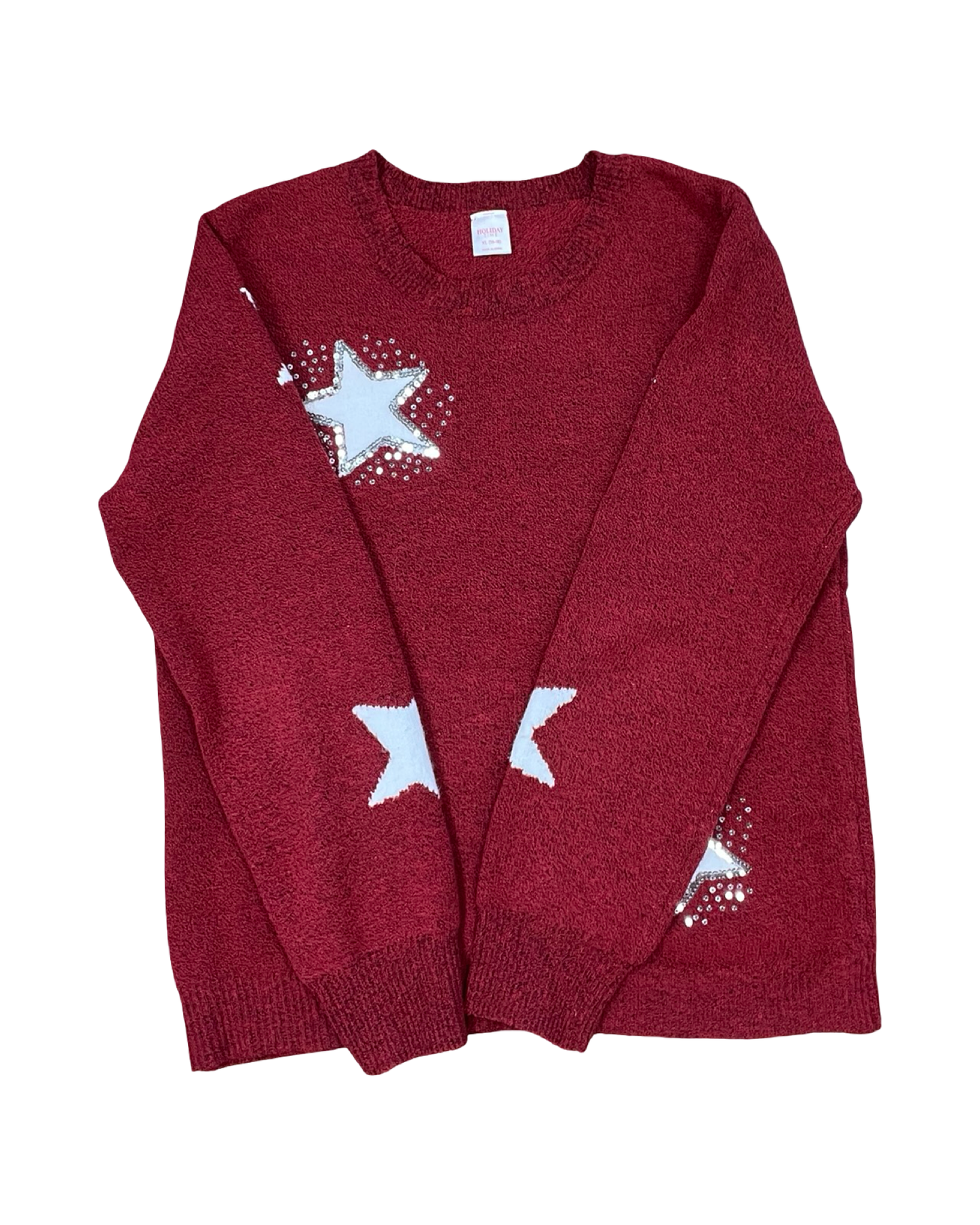 Sweater By Holiday Time In Red & White, Size:Xl