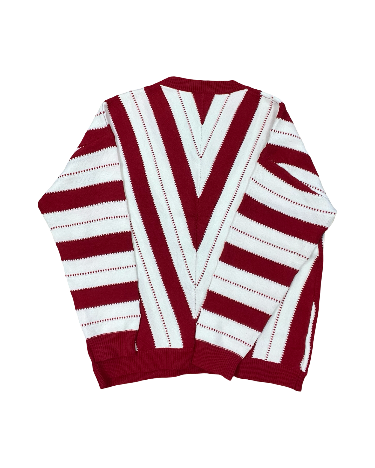 Sweater By Pretty Little Thing In Red & White, Size:Xl