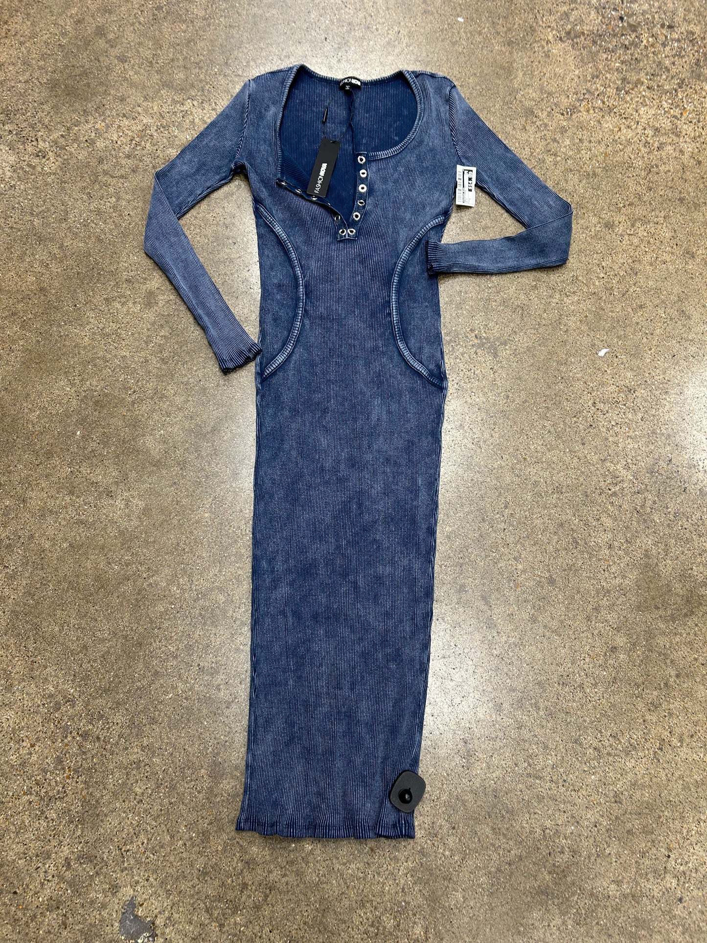 Dress Casual Maxi By Fashion Nova In Blue, Size:S