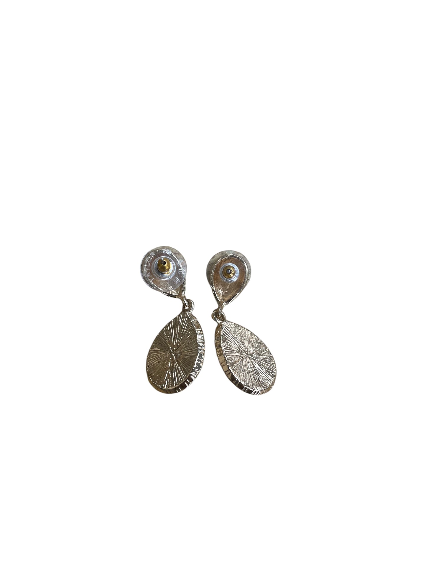 Earrings Dangle/Drop By Ann Taylor In Gold & White