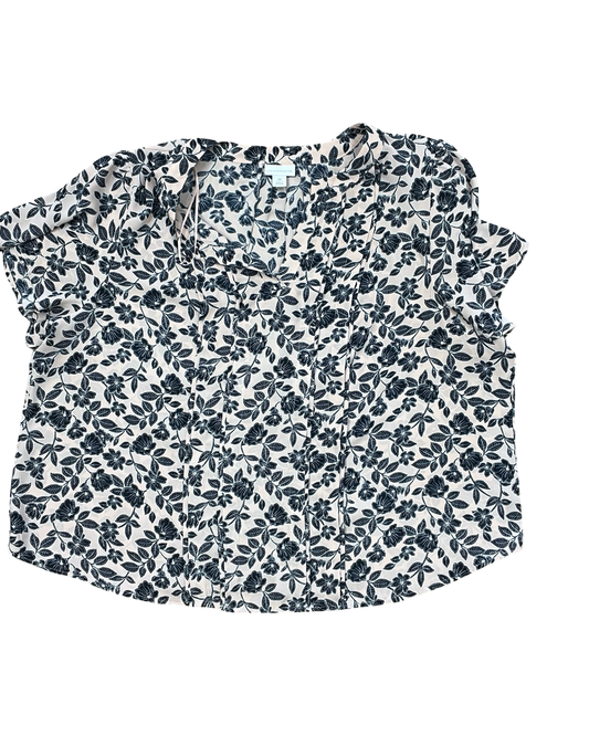 Top Ss By Liz Claiborne In Blue & Pink, Size:2X