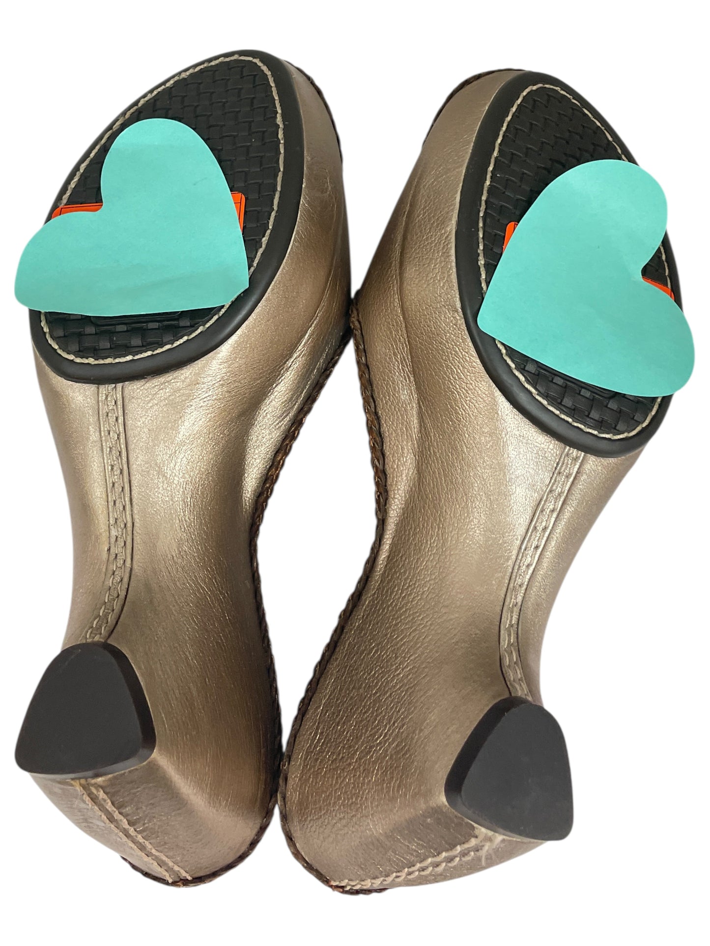 Shoes Heels Platform By Cole-Haan In Gold, Size:6