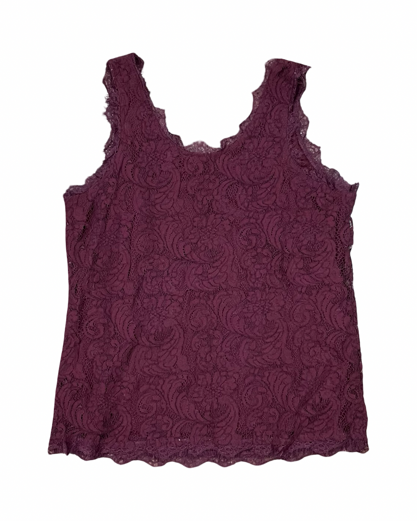 Top Sleeveless By Adiva In Maroon, Size:M