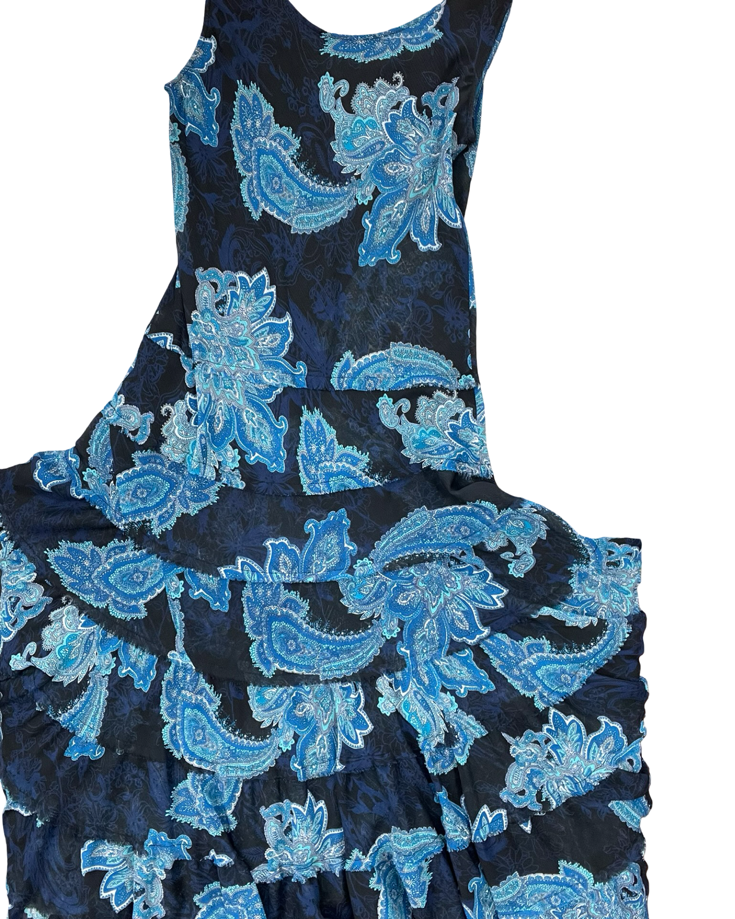 Dress Casual Maxi By Chicos In Blue, Size:M