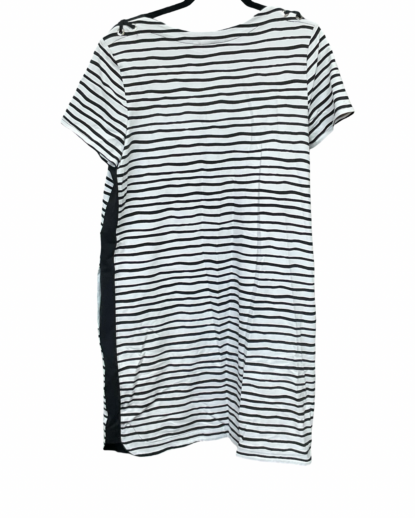 Dress Casual Midi By Chicos In Black & White, Size:L