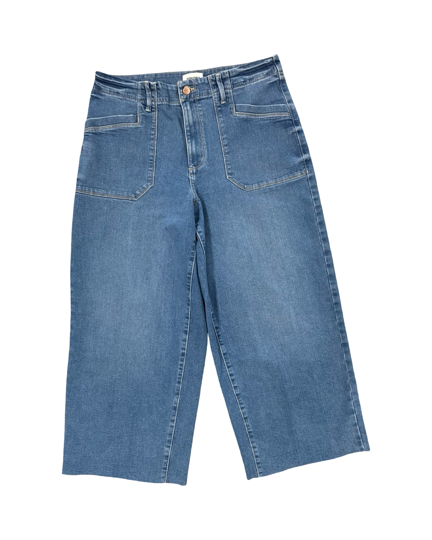 Jeans Wide Leg By Sonoma In Blue, Size:16