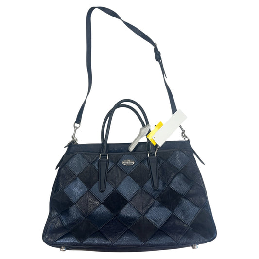 Handbag Designer By Coach In Blue, Size:Large