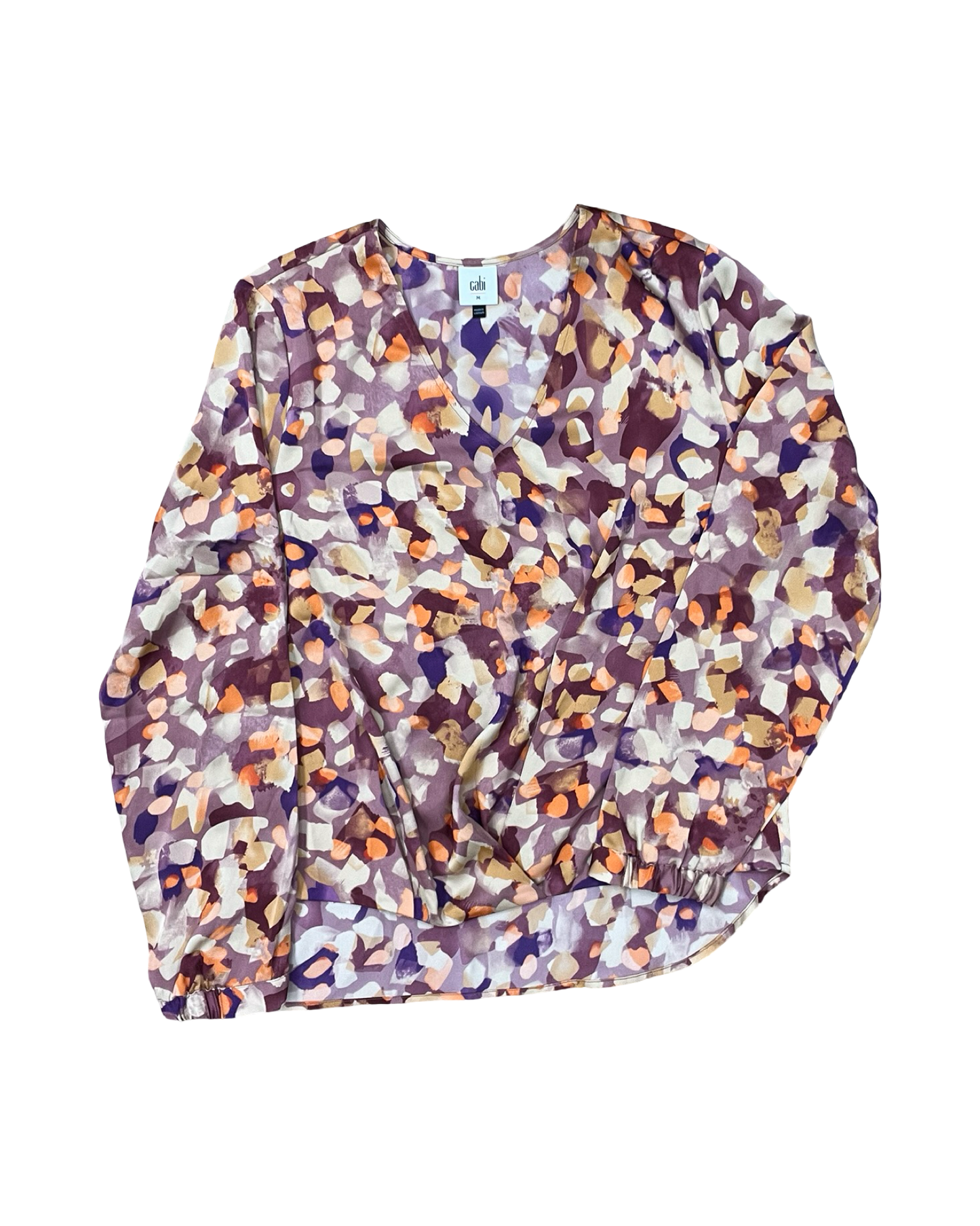 Top Ls By Cabi In Orange & Purple, Size:M
