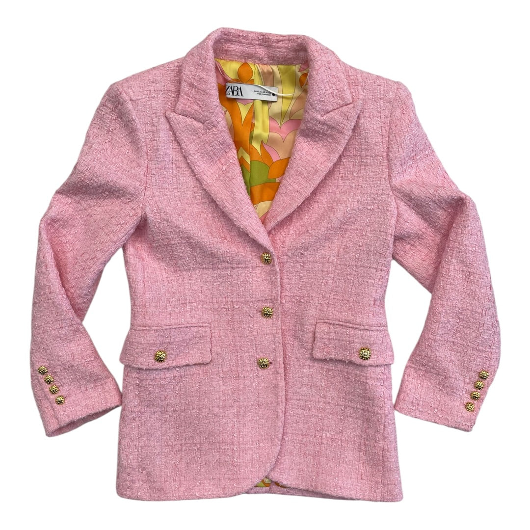 Blazer By Zara In Pink, Size:Xs