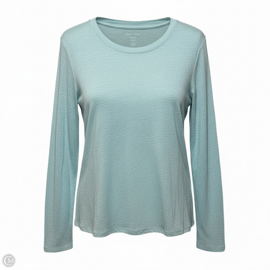 Organic Linen Jersey Crew Neck Top By Eileen Fisher In Aqua, Size: M