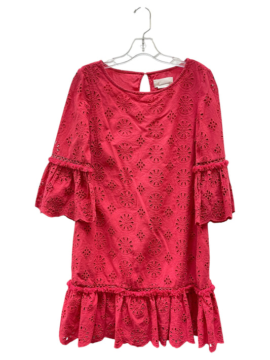 Dress Casual Short By Anthropologie In Pink, Size:M