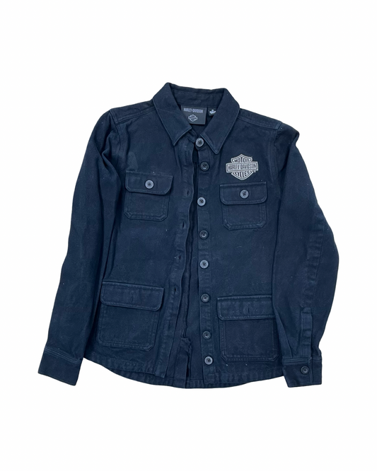 Jacket Shirt By Harley Davidson In Black, Size:Xs
