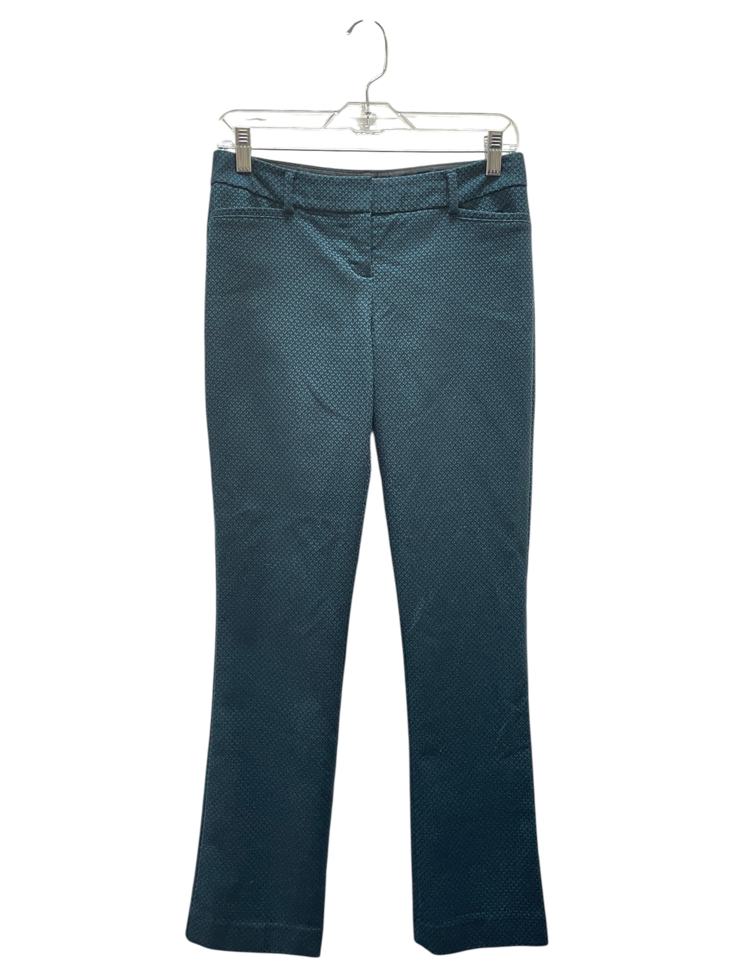 Pants Cropped By Express In Black & Blue, Size:0R