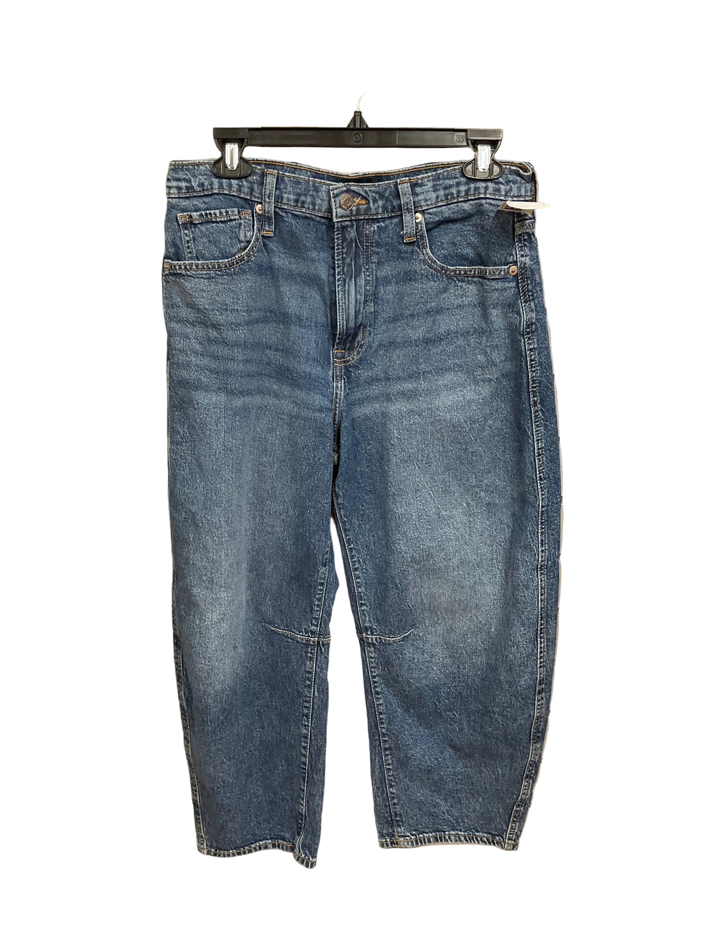 Jeans Wide Leg By Gap In Blue Denim, Size: 10