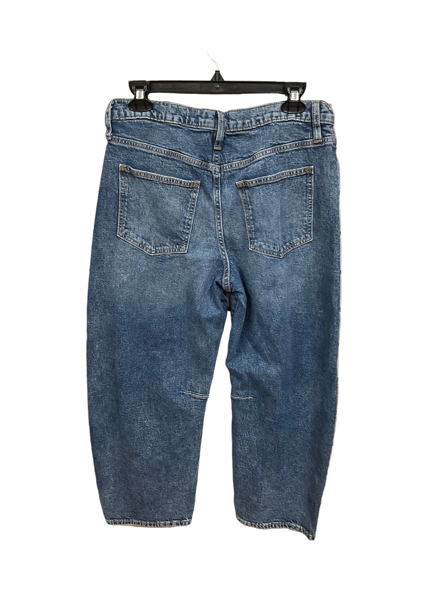 Jeans Wide Leg By Gap In Blue Denim, Size: 10