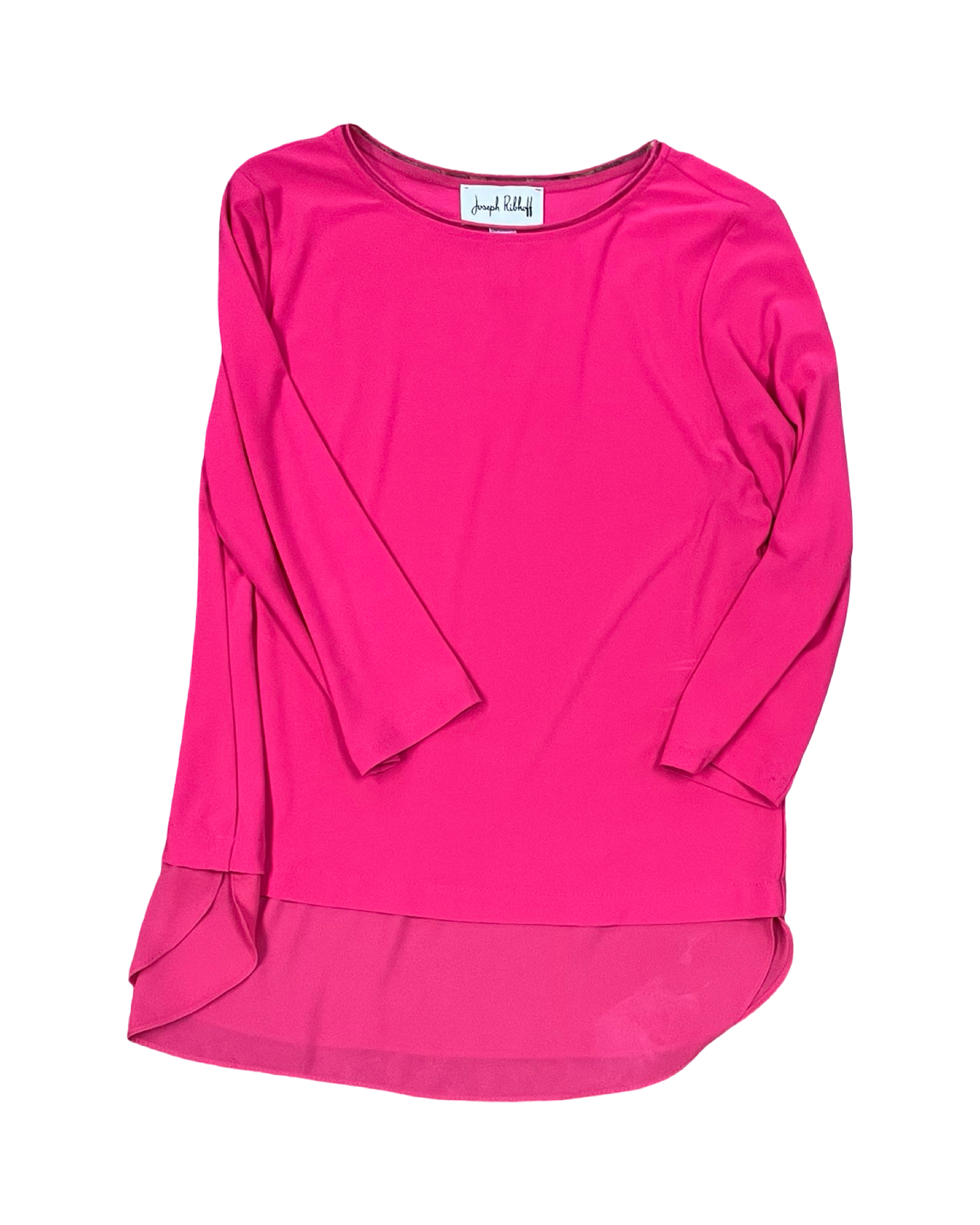 Top 3/4 Sleeve By Joseph Ribkoff In Pink, Size:M