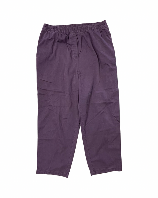 Pants Chinos & Khakis By Basic Editions In Purple, Size:1X