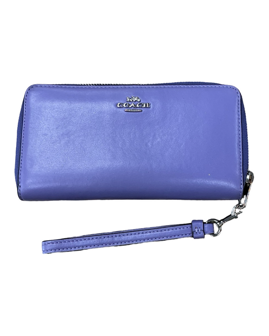 Wristlet Designer By Coach In Purple, Size:Medium