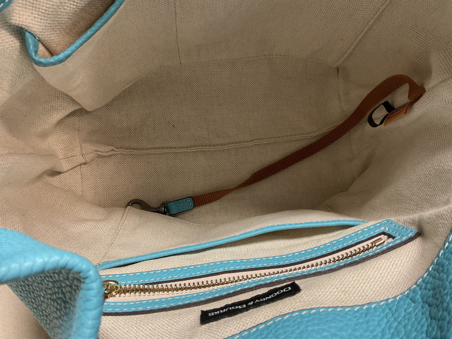 Handbag Designer By Dooney And Bourke In Blue, Size:Medium