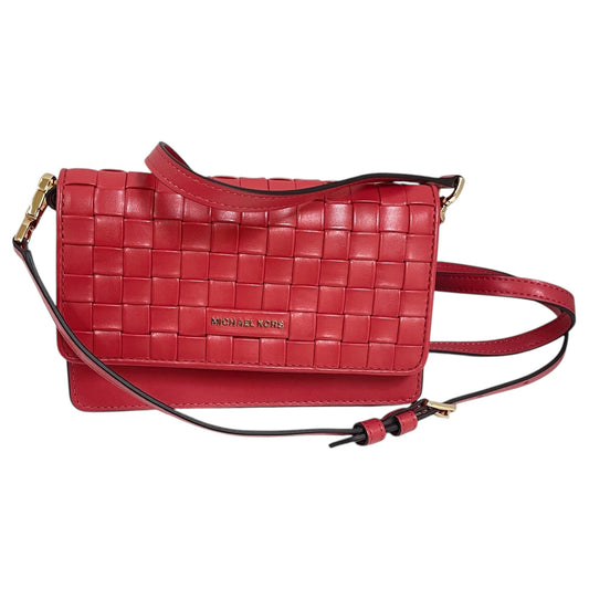 Crossbody Designer By Michael Kors In Pink, Size:Small