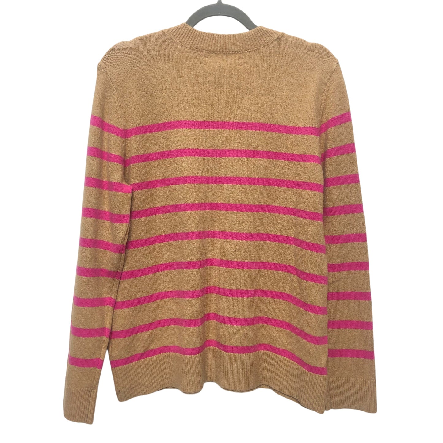 Sweater By Loft In Pink & Tan, Size:L