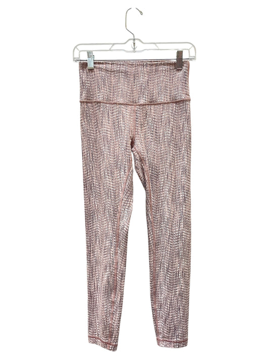 Athletic Leggings By Lululemon In Pink, Size:6
