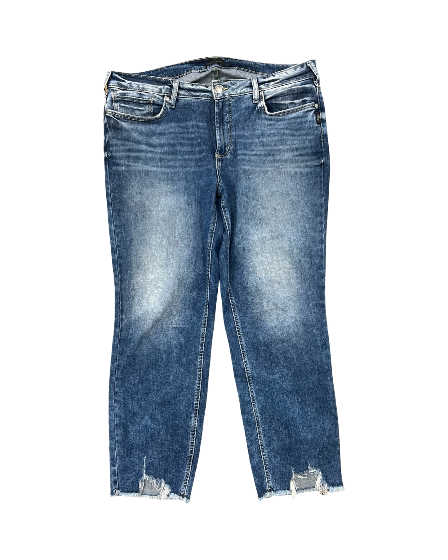 Jeans Boot Cut By Clothes Mentor In Blue Denim, Size:18