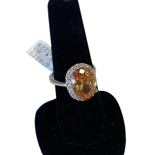 Ring Statement In Silver, Size:9