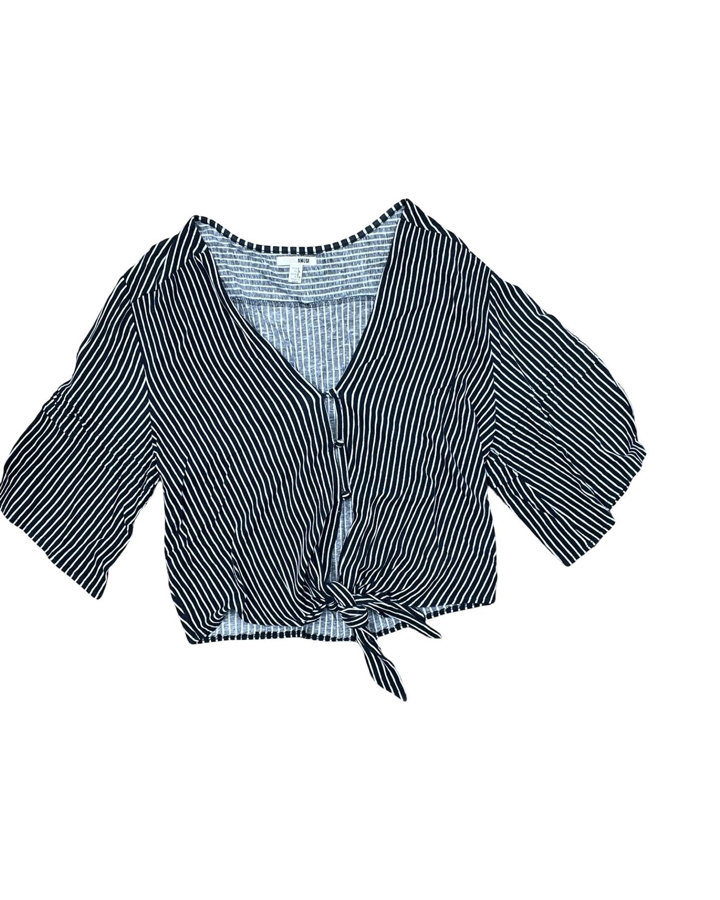 Top 3/4 Sleeve By Clothes Mentor In Navy, Size:S