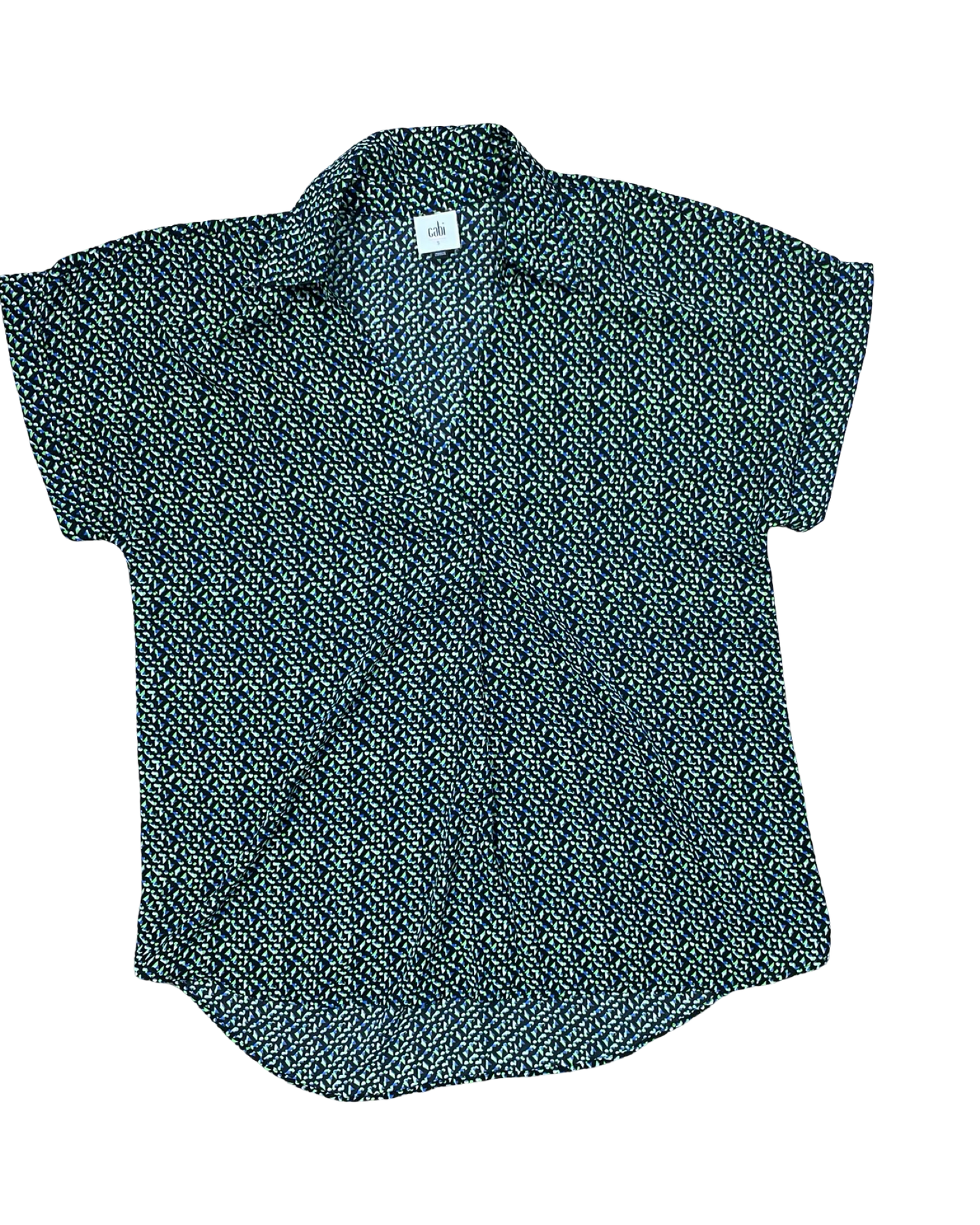 Top Ss By Cabi In Black & Green, Size:S