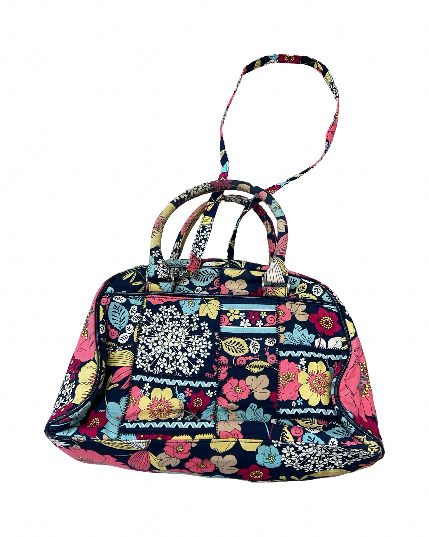 Handbag By Vera Bradley In Blue & Pink, Size:Medium
