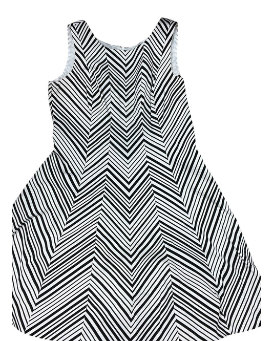Dress Work By Robbie Bee In Black & White, Size:Xl