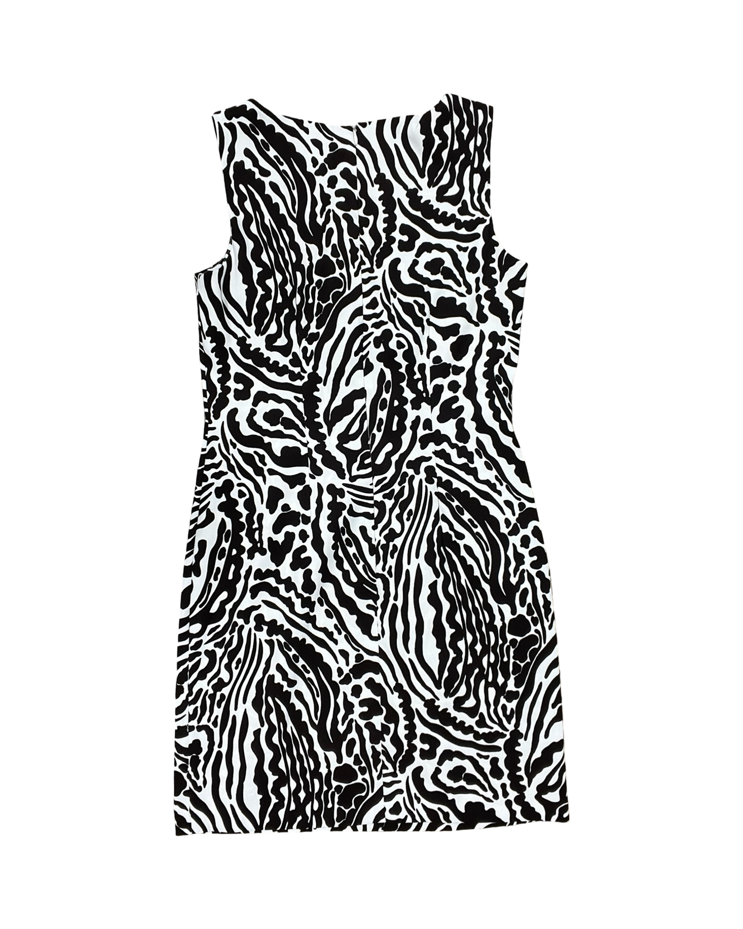 Dress Work By Agb In Brown & White, Size:M