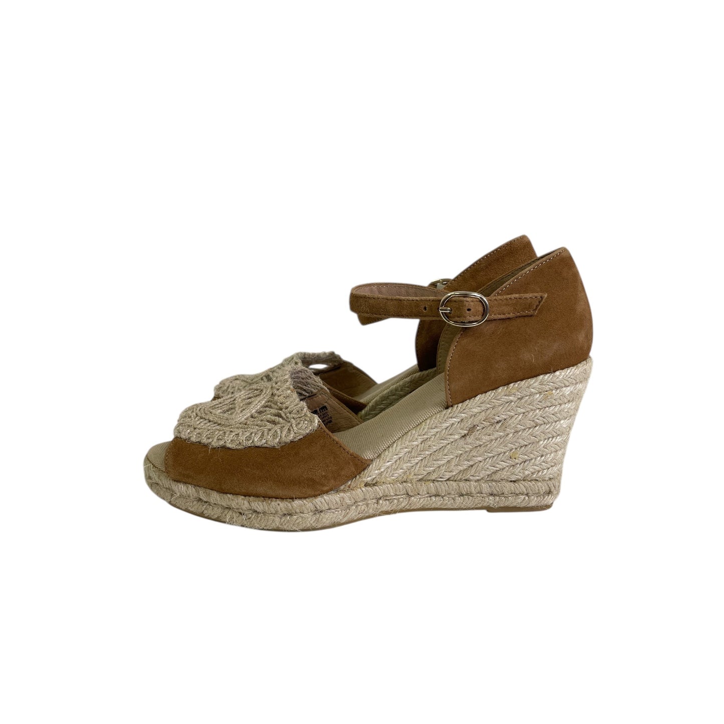Sandals Heels Wedge By Conchisa In Tan, Size:10