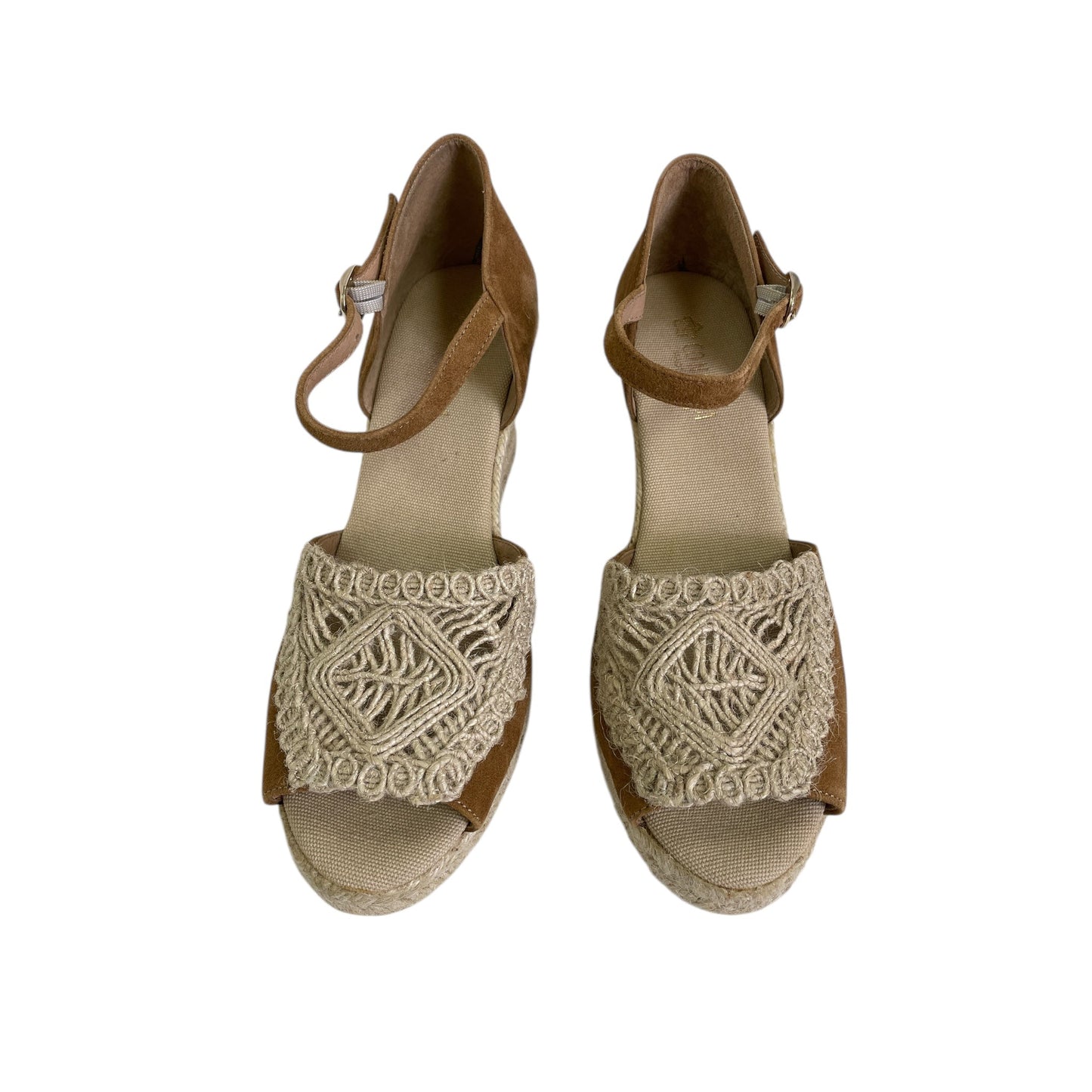 Sandals Heels Wedge By Conchisa In Tan, Size:10