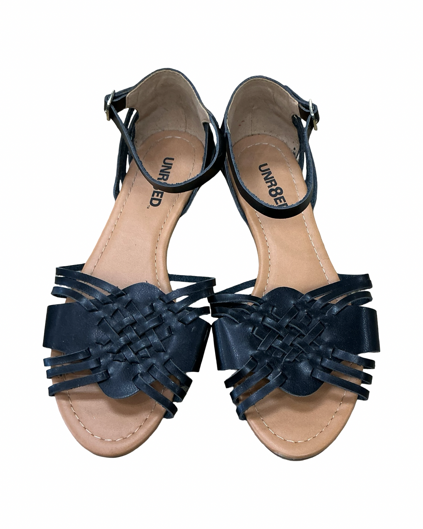 Sandals Flats By Clothes Mentor In Black, Size:10
