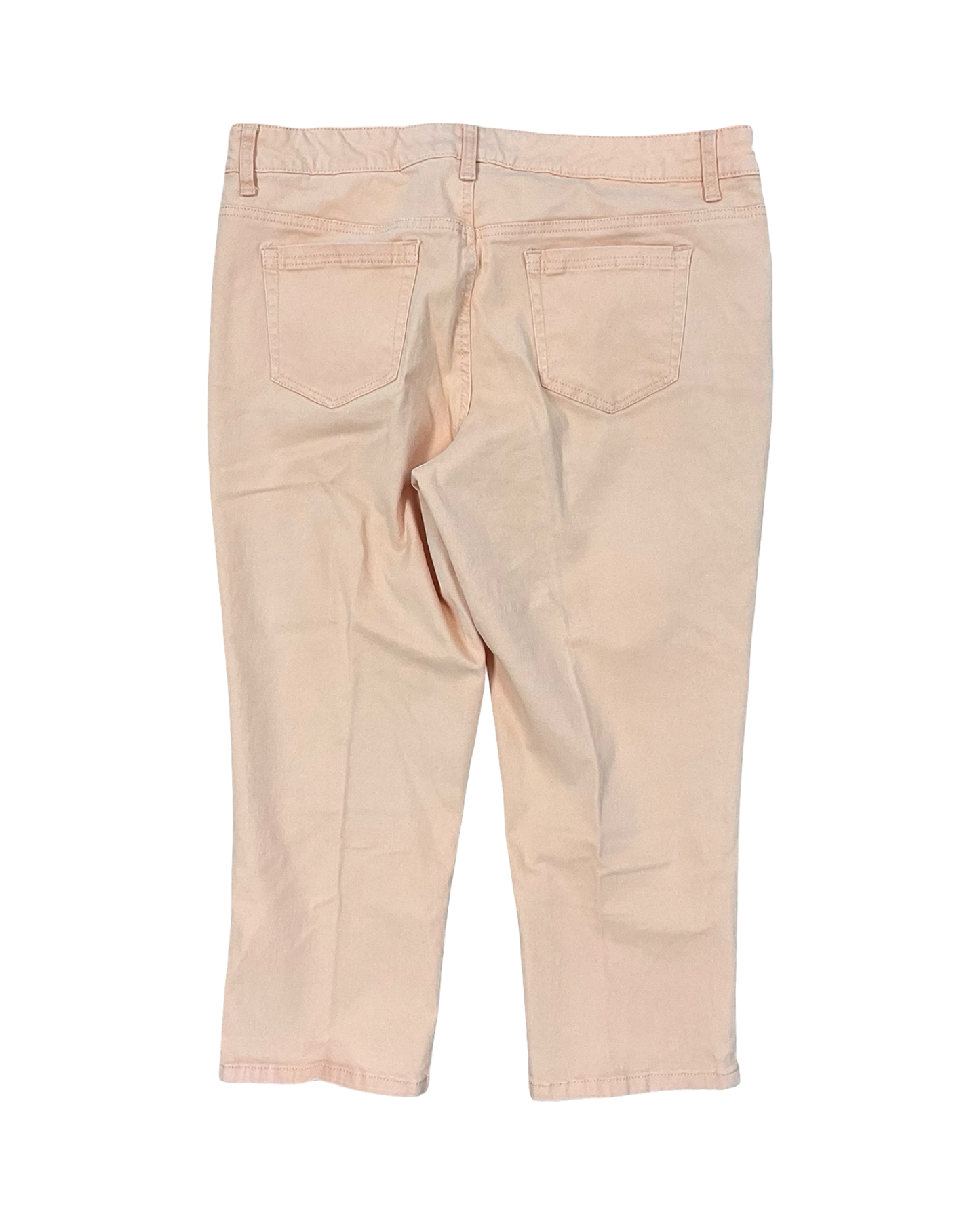 Jeans Cropped By Bandolino In Orange, Size:14