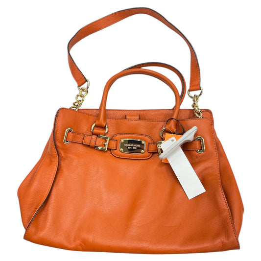 Handbag Designer By Michael Kors In Orange, Size:Large