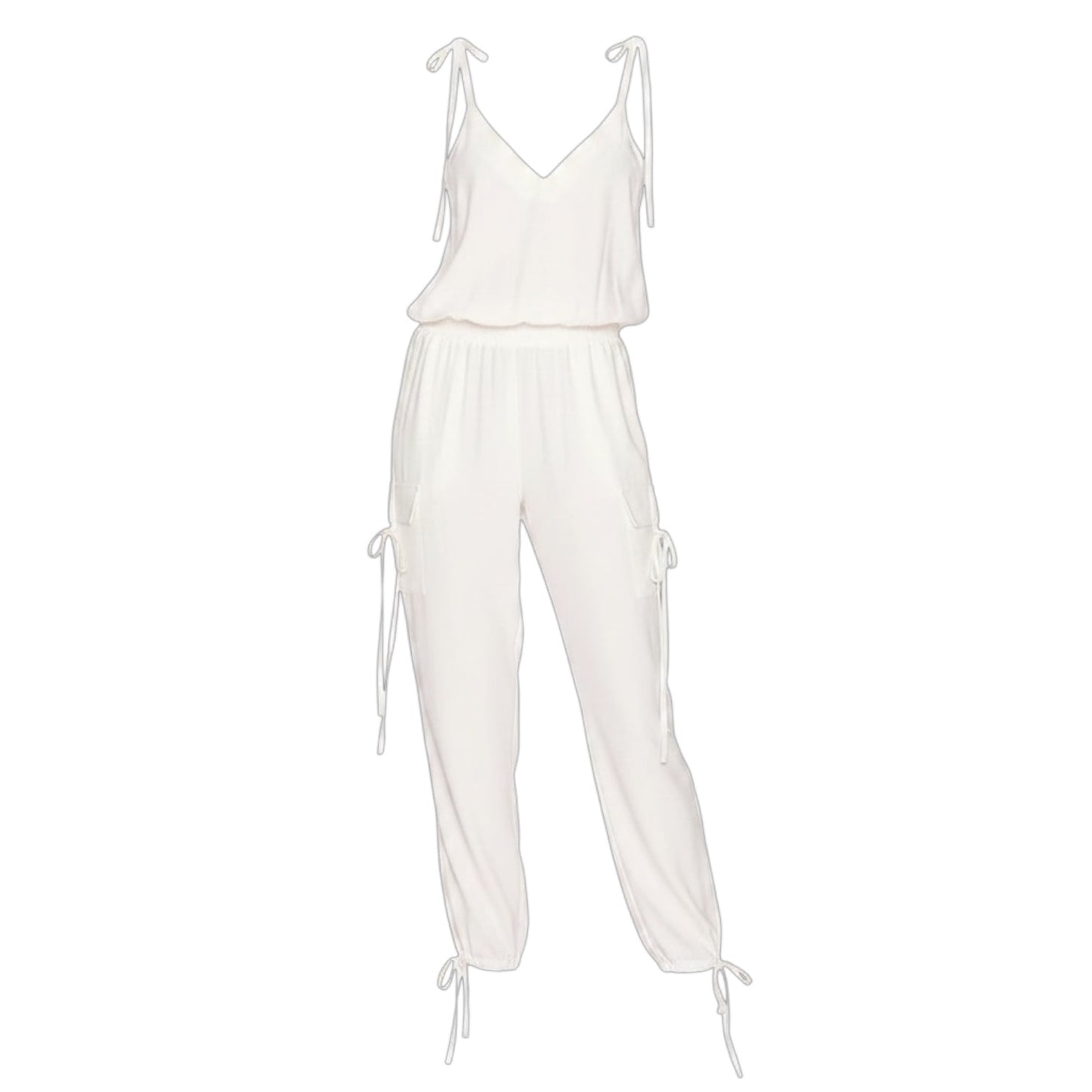 Josietta Jumpsuit By Amanda Uprichard In White, Size: L