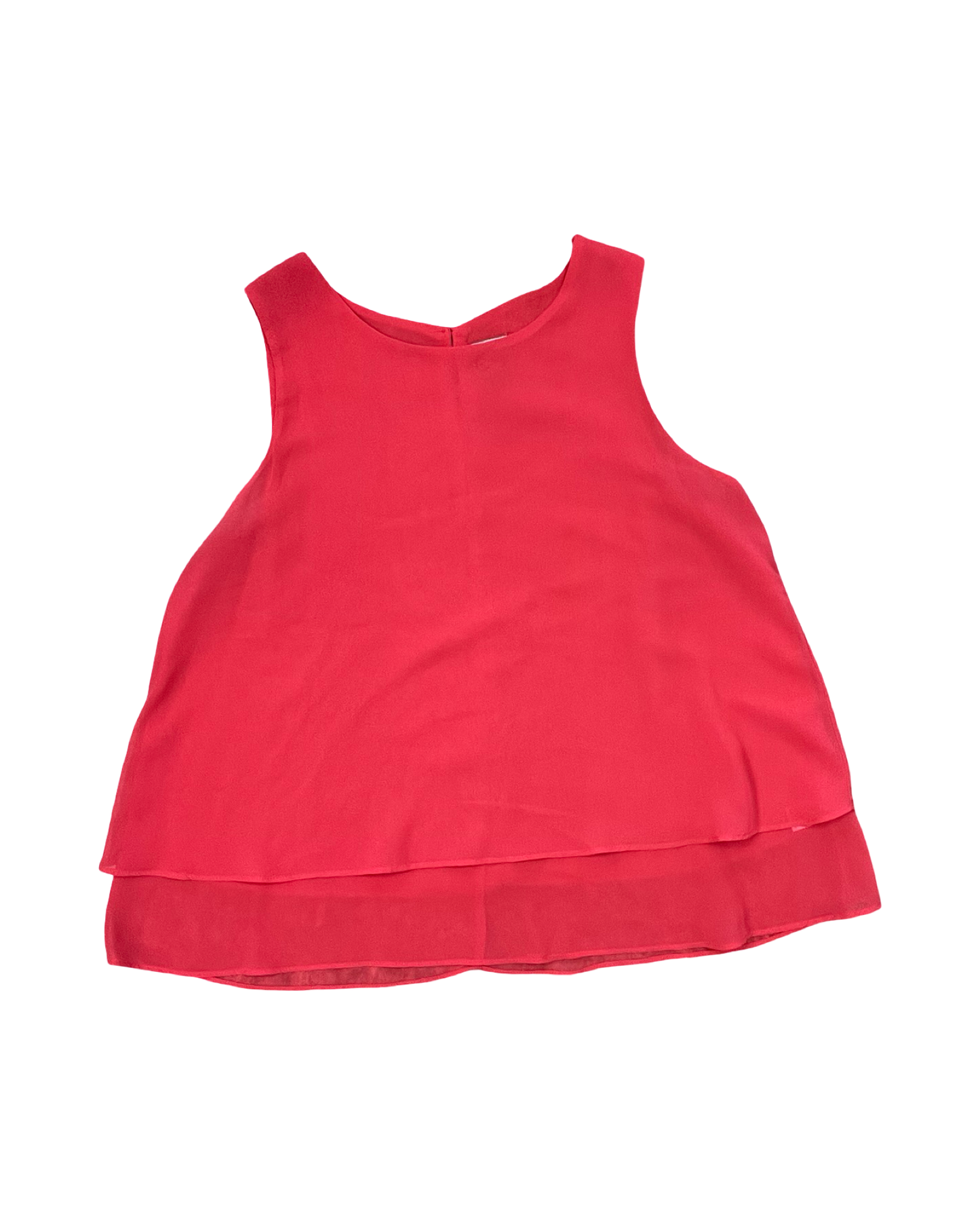 Top Sleeveless By Como Vintage In Red, Size:M