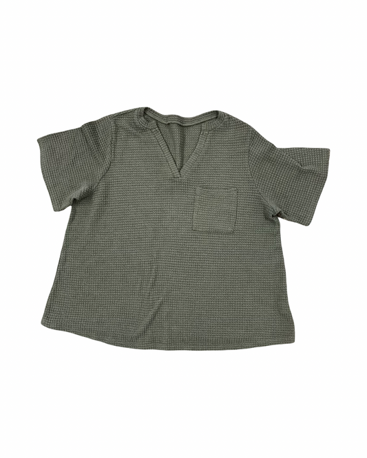 Top Ss By Clothes Mentor In Green, Size:1X