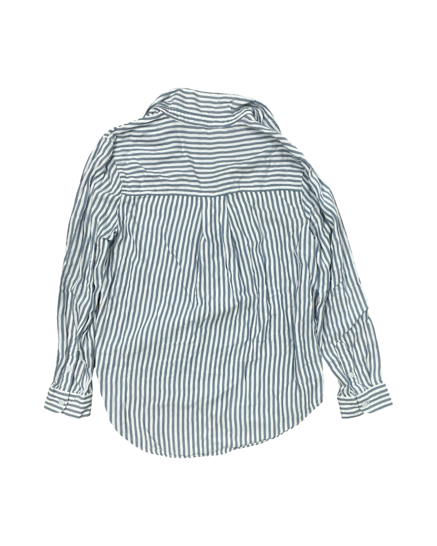 Blouse Ls By Beachlunchlounge In Blue & White, Size:M