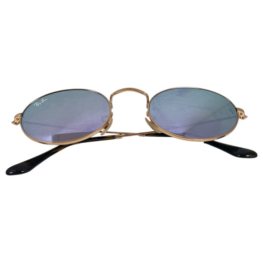 Sunglasses Designer By Ray Ban In Gold