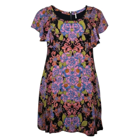 Yara Printed Mini Dress By Free People In Twilight Combo, Size: S