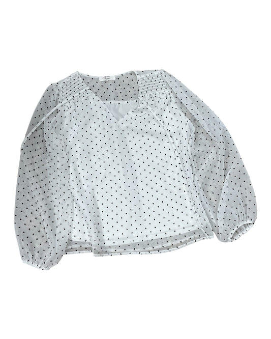 Top Ls By Clothes Mentor In Black & White, Size:Sp