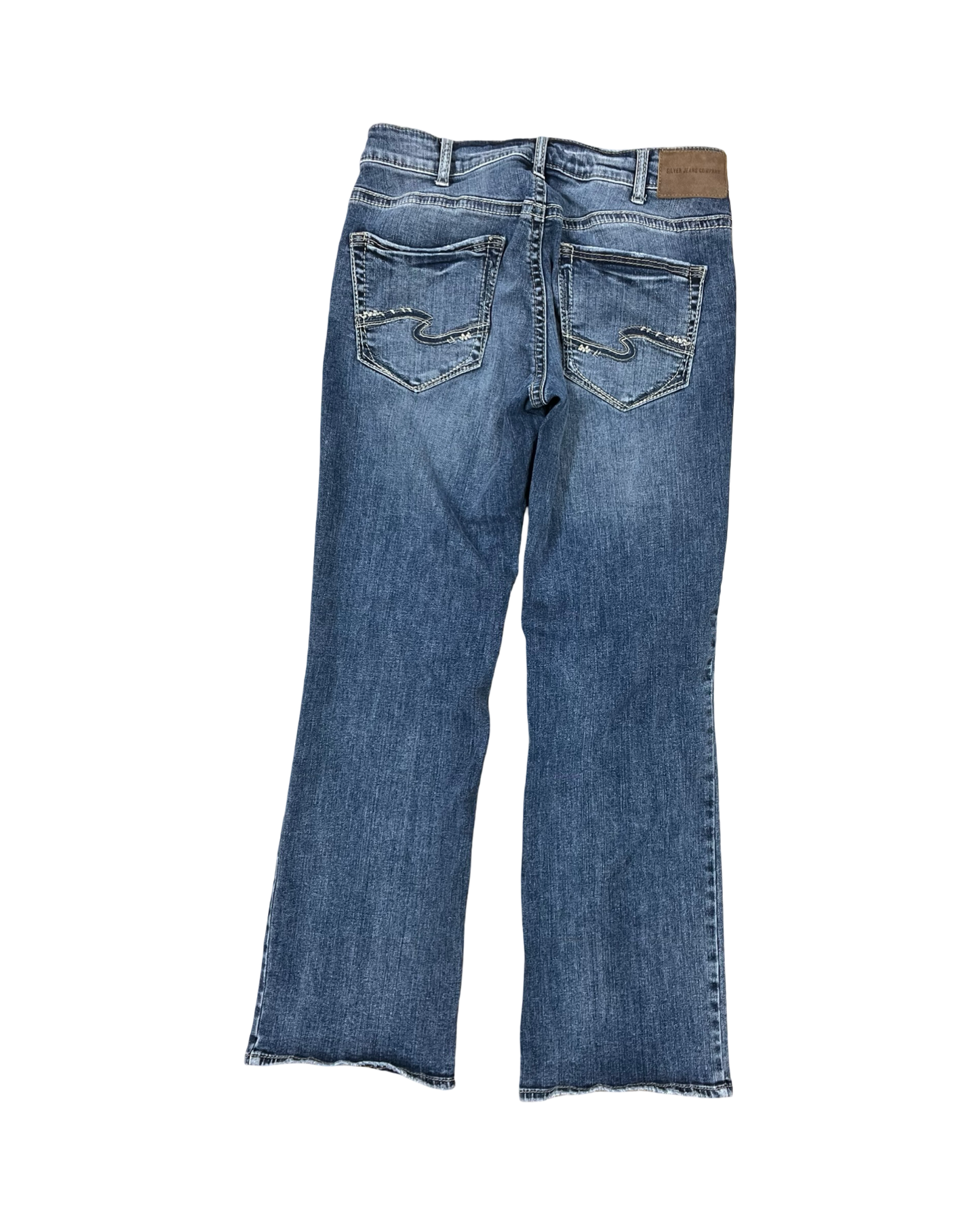 Jeans Boyfriend By Silver In Blue Denim, Size:14