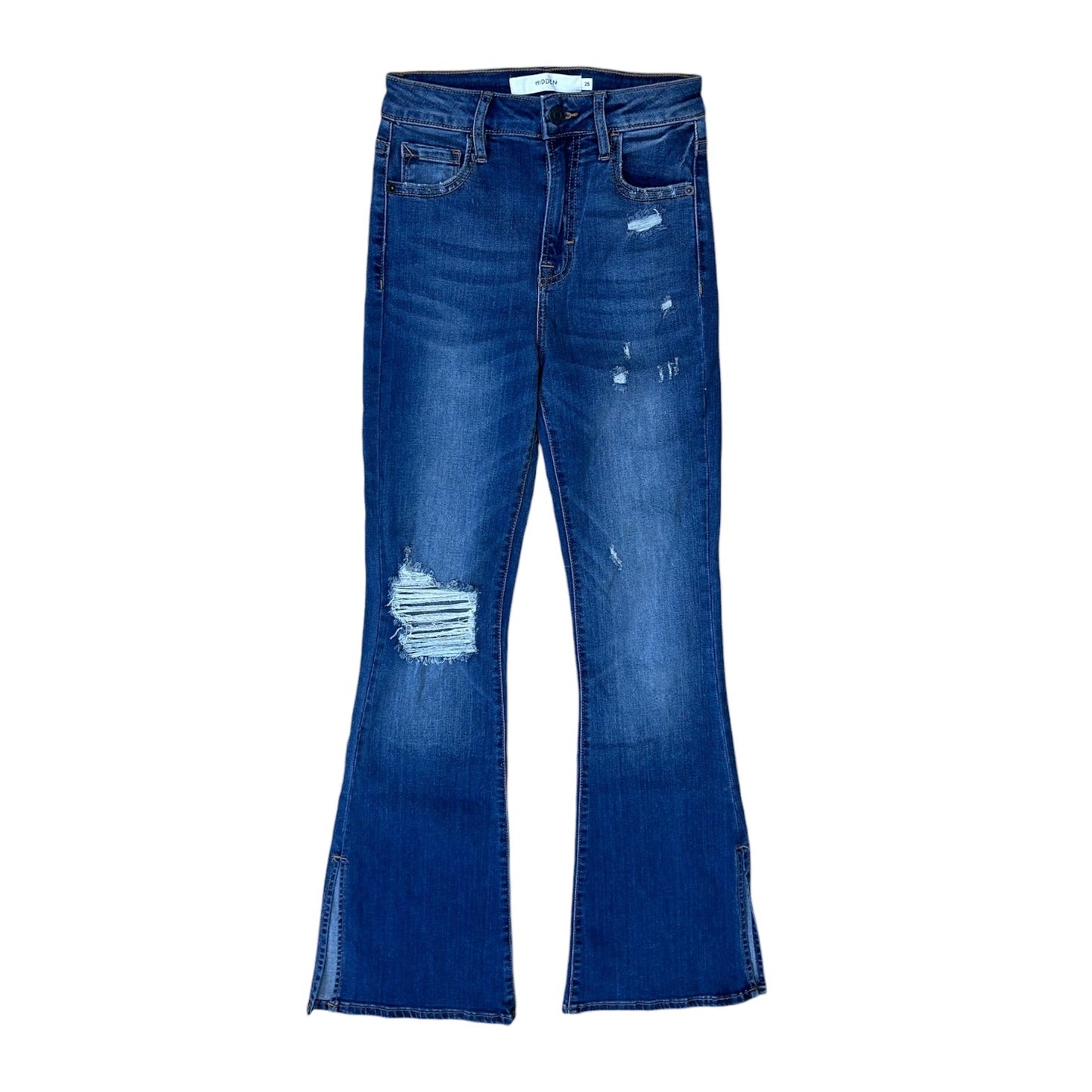 Jeans Boot Cut By Hidden In Blue Denim, Size:0