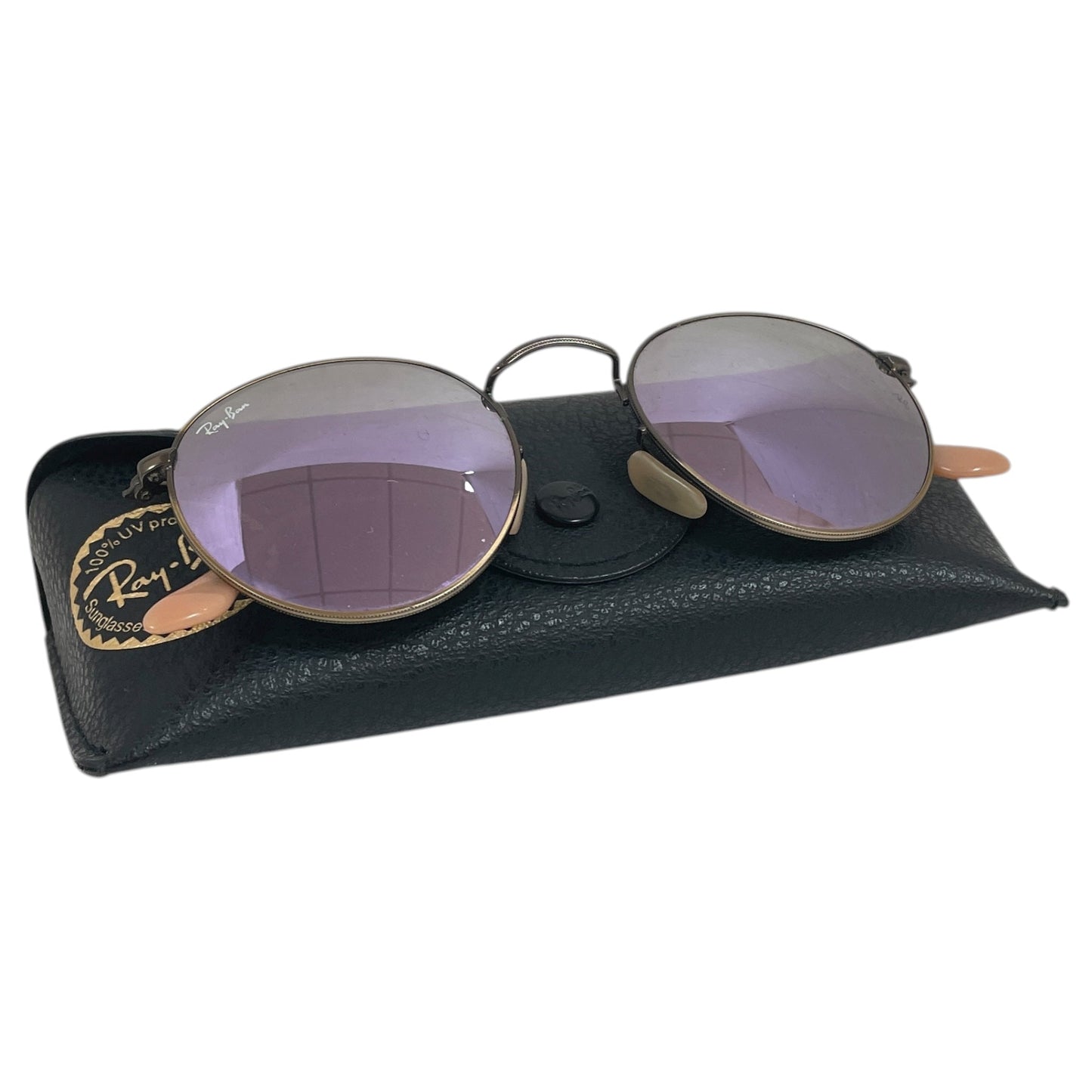 Sunglasses Designer By Ray Ban In Gold